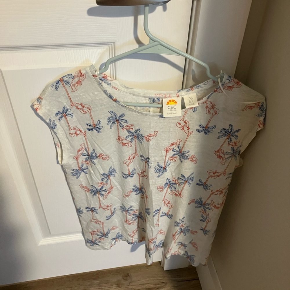 Women’s palm tree dress shirt size medium like new condition